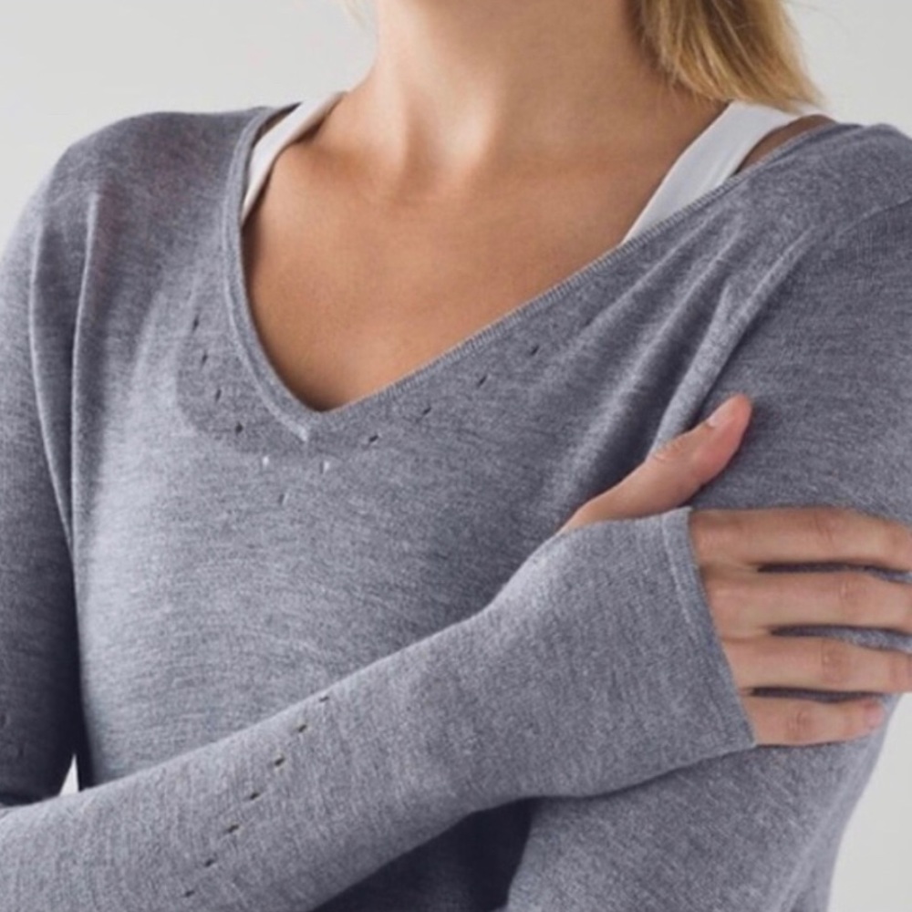 Lululemon Cashmere-Blend sweater in gray